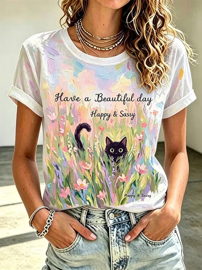 Women's Animal Print Casual Top