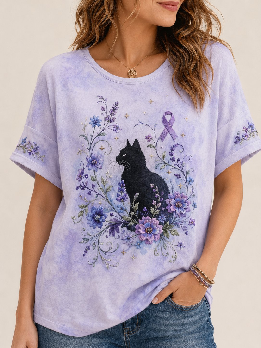 Women's Alzheimer's Awareness Graphic Print T-Shirt