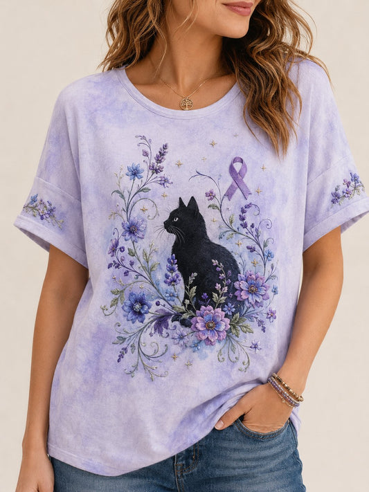 Women's Alzheimer's Awareness Graphic Print T-Shirt