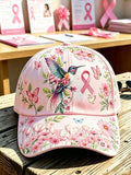 Unisex Pink Floral Print Hat