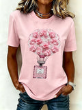 Women's Casual Breast Cancer Print Casual T-Shirt