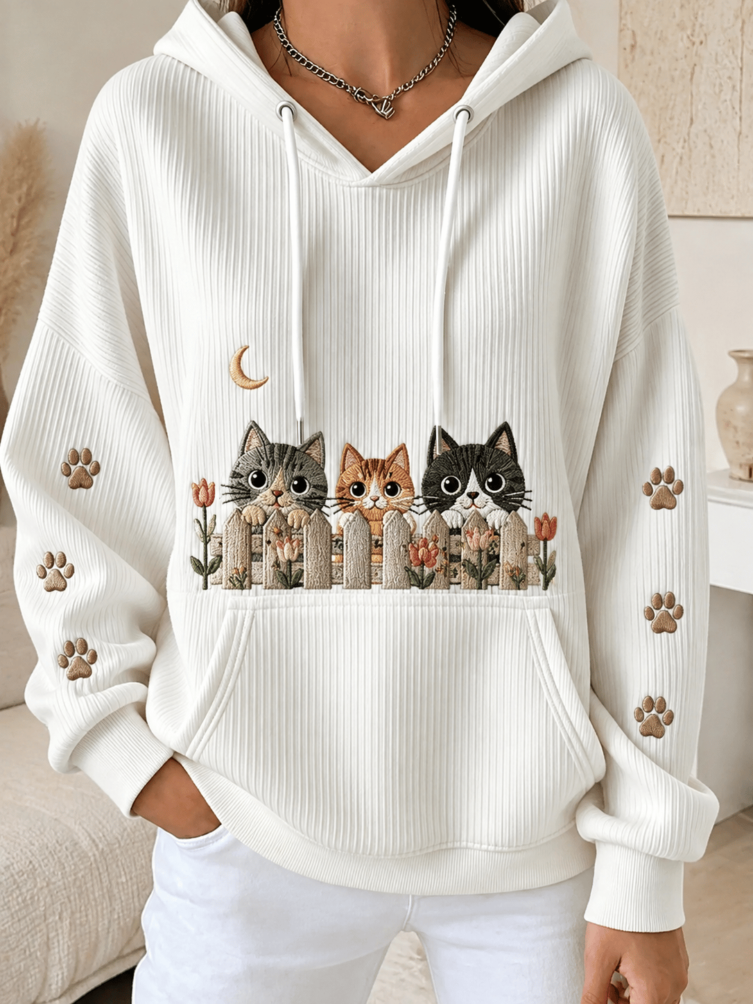 Women's Casual Animal Print Hoodie