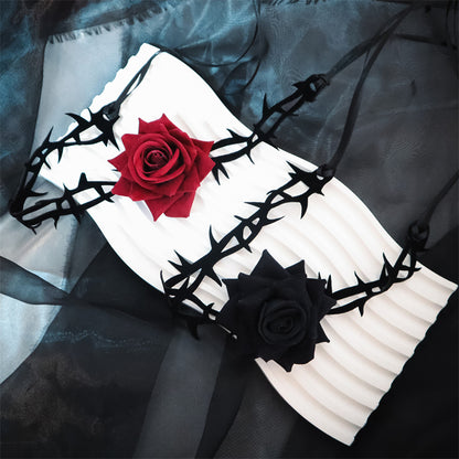 Vintage Rose & Thorns Gothic Choker