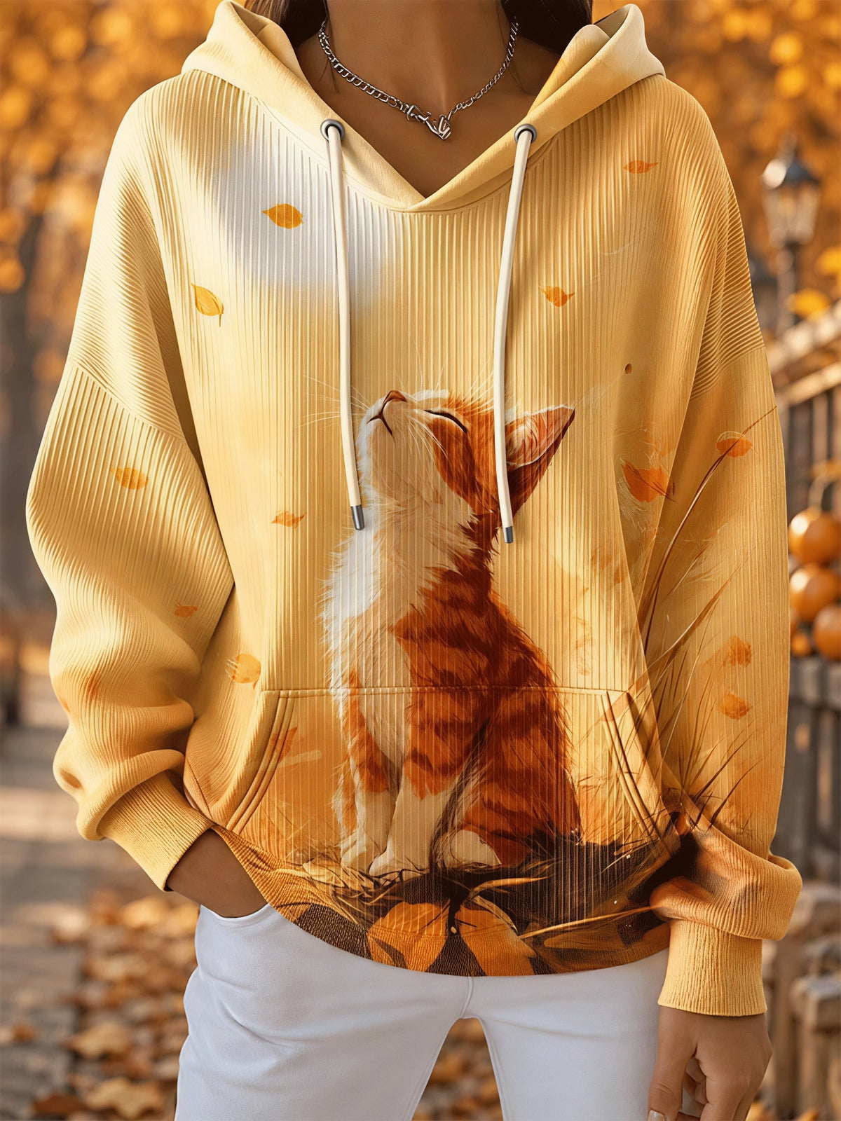 Women's Casual Animal Print Hoodie