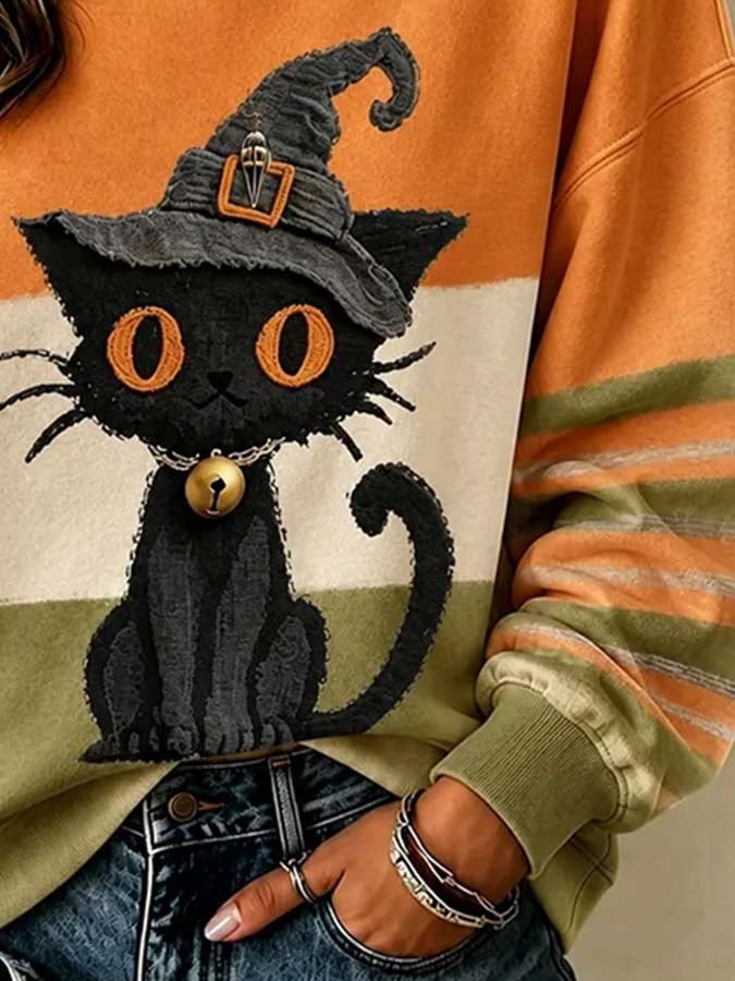 Women'S Casual Printed Sweatshirt