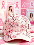 Unisex Breast Cancer Awareness Print Casual Hat