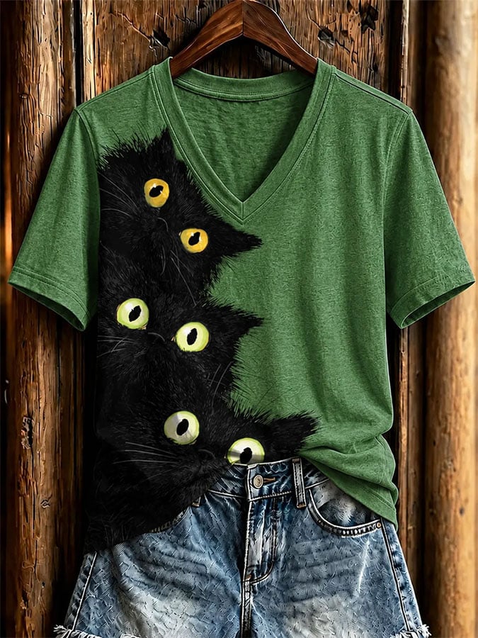Women's Casual Print Short-Sleeve T-Shirt