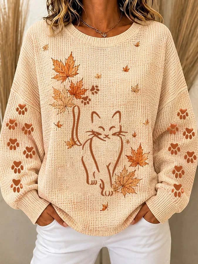 Women'S Casual Printed Sweatshirt