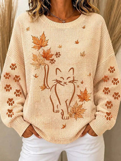 Women'S Casual Printed Sweatshirt