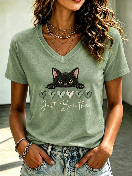 Women's “It's Fine, I'm Fine, Everything Is Fine” Casual T-Shirt