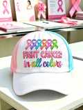 Unisex Breast Cancer Awareness Print Casual Hat