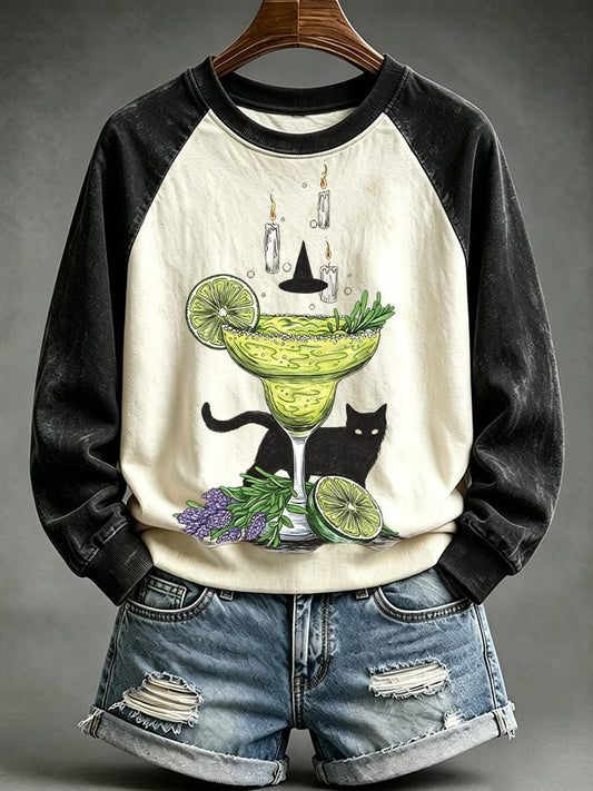 Women's Midnight Margaritas Printed Sweatshirt