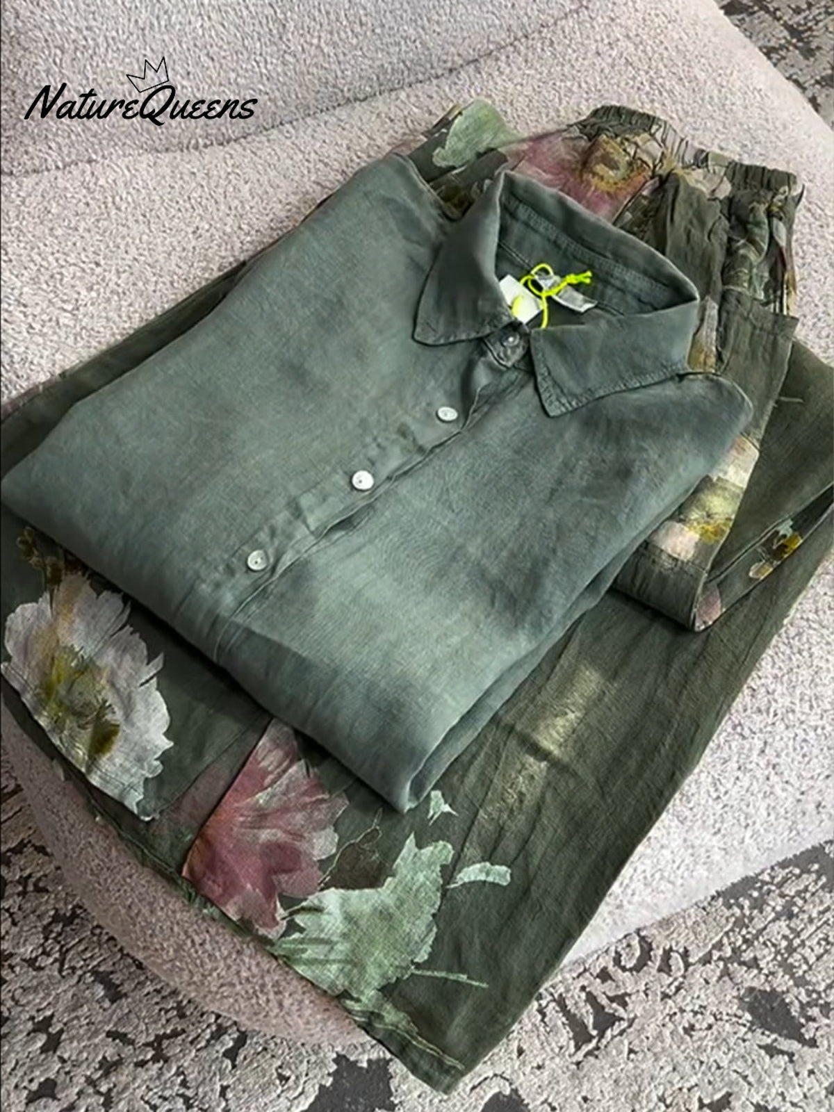 Women's Cotton and Linen Casual Shirt