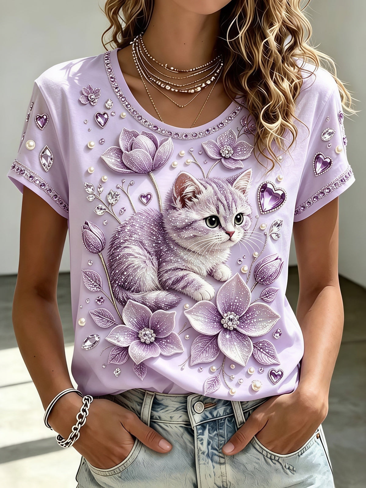 Women's Alzheimer's Awareness Graphic Print T-Shirt