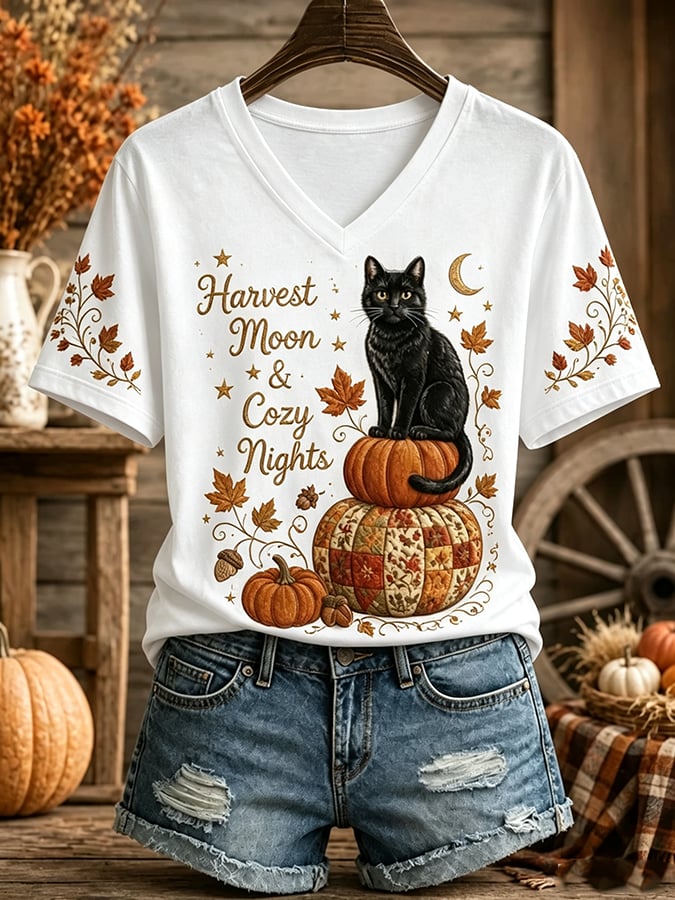 Women's Casual Autumn Printed T-Shirt