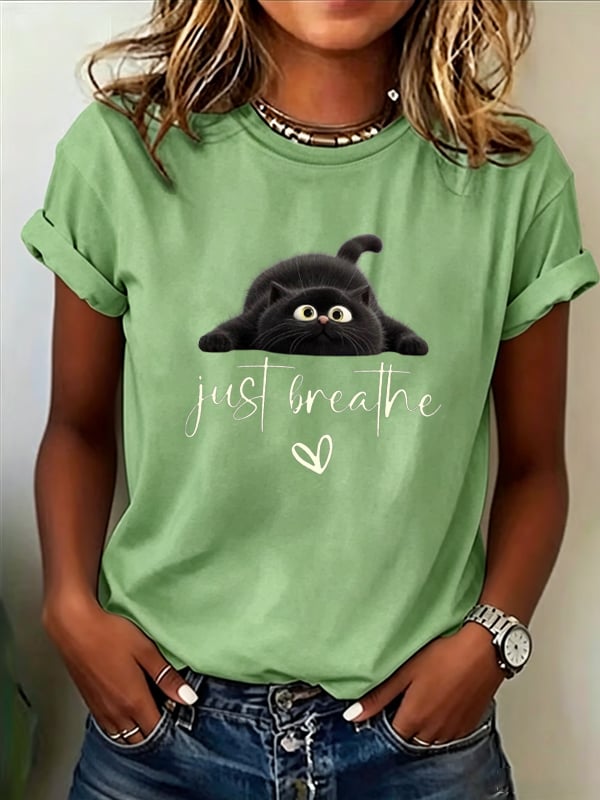 Women's Mental Health Printed Casual T-shirt