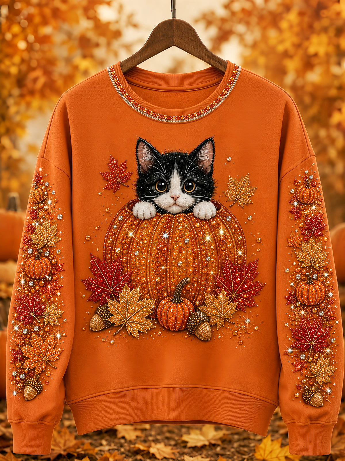 Women's Autumn Animal Print Sweatshirt