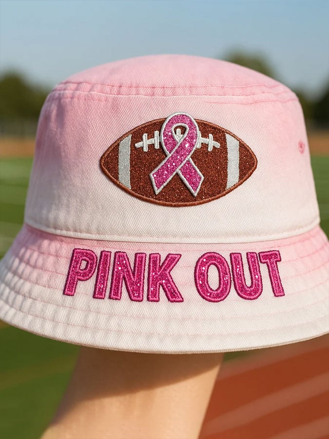 Unisex Breast Cancer Printed Bucket Hat