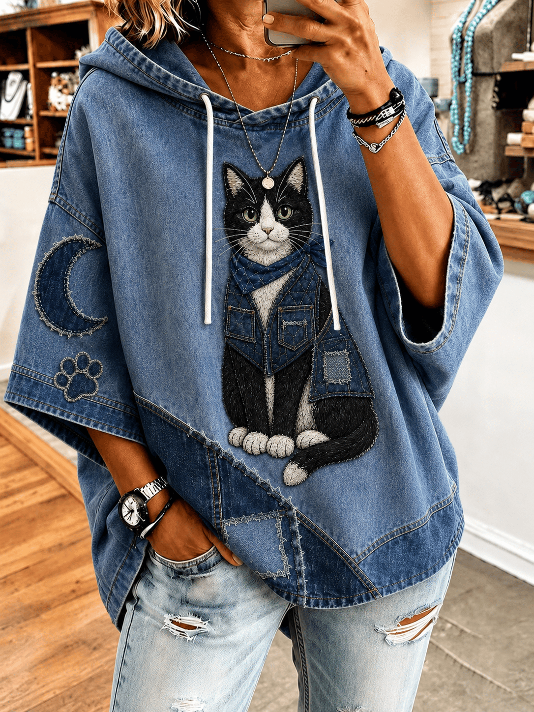 Women's Casual Animal Print Hoodie