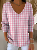 Women's Breast Cancer Awareness Print Casual T-shirt