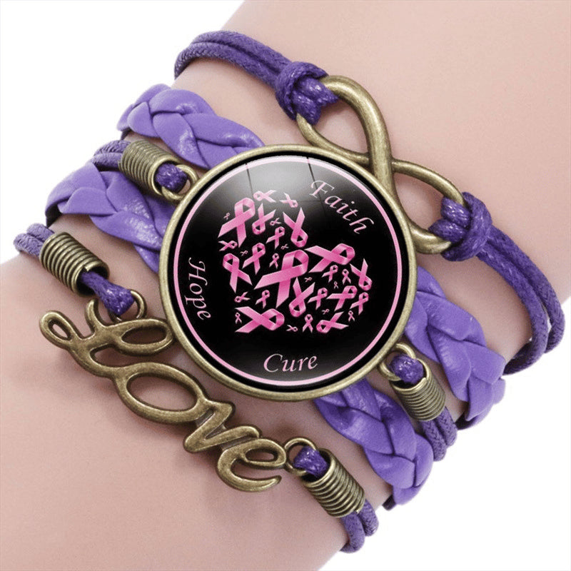 Breast Cancer Awareness Women's Handmade Bracelet