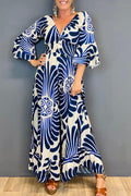 Hot Sale🔥 Printed Elastic Waist Casual Wide Leg Jumpsuit