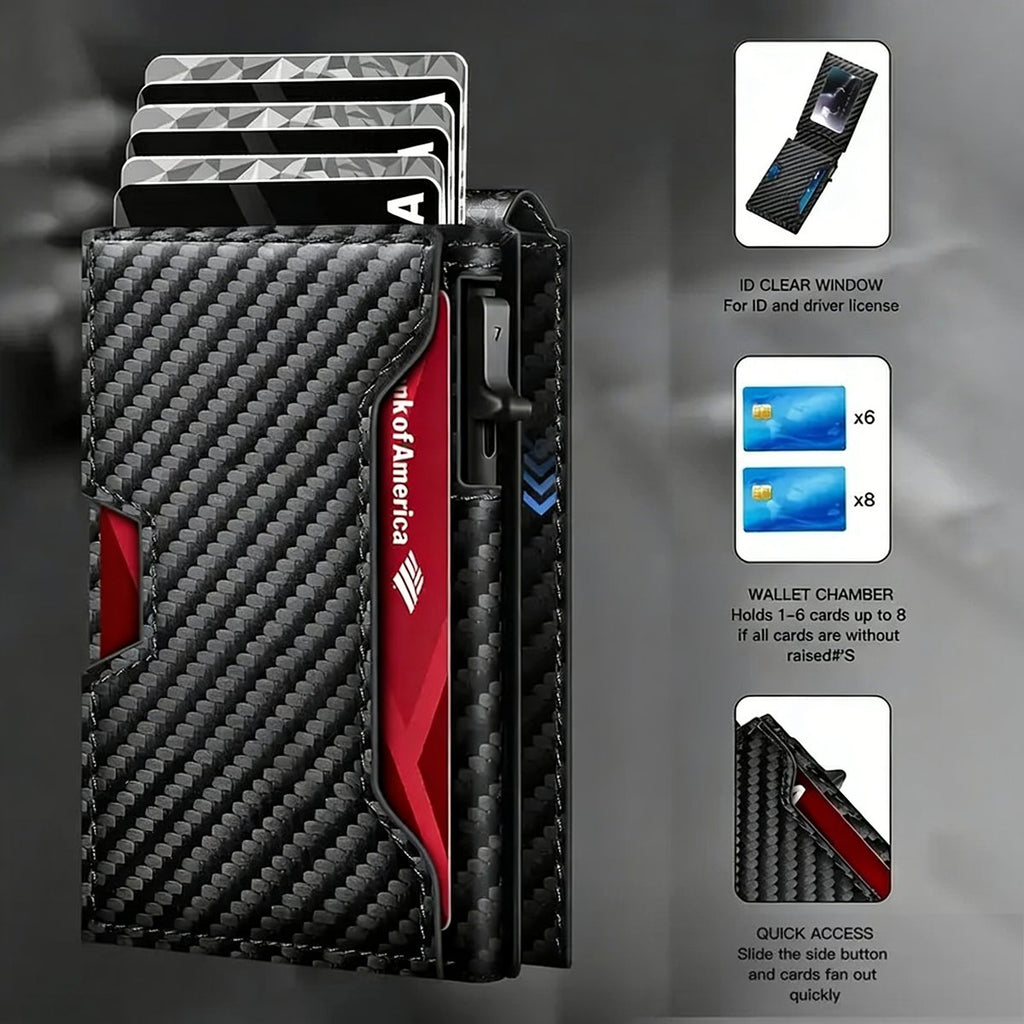 Minimalist wallet gift box presentation