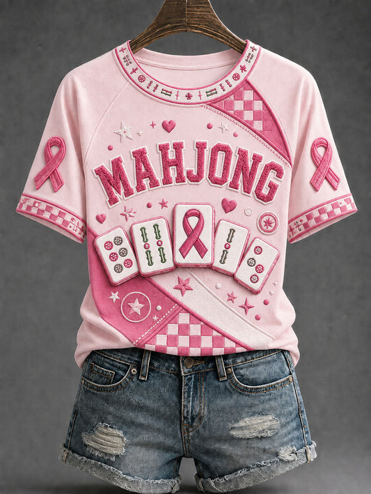 Women's Breast Cancer Awareness and Mahjong T-Shirts