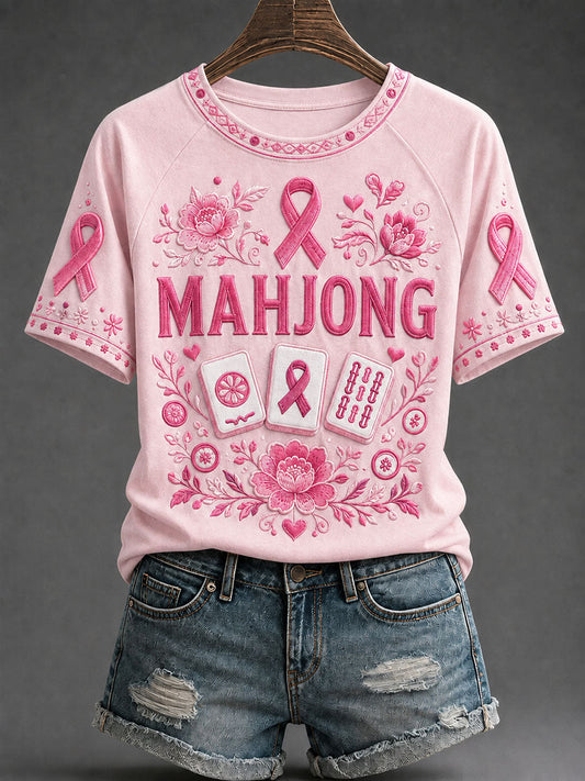 Women's Breast Cancer Awareness and Mahjong T-Shirts