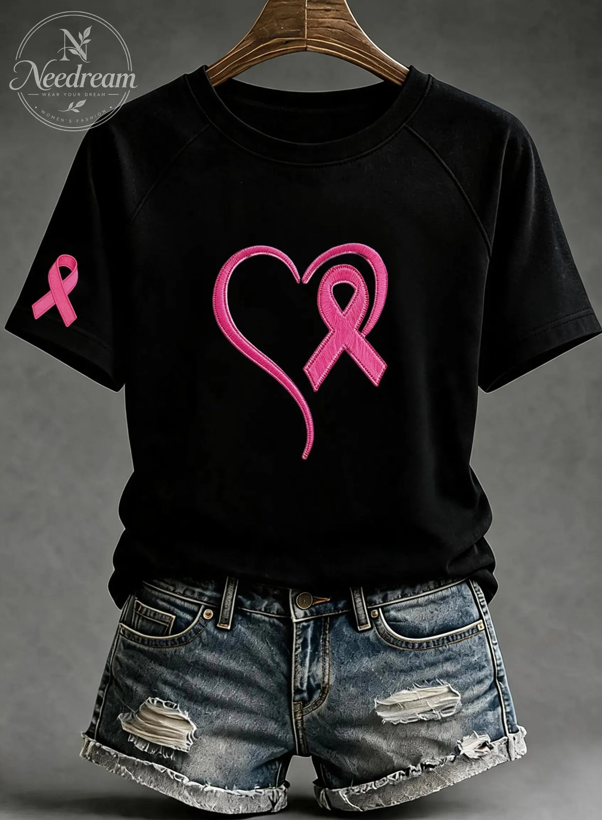 Women'S Breast Cancer Awareness Cotton T-Shirts