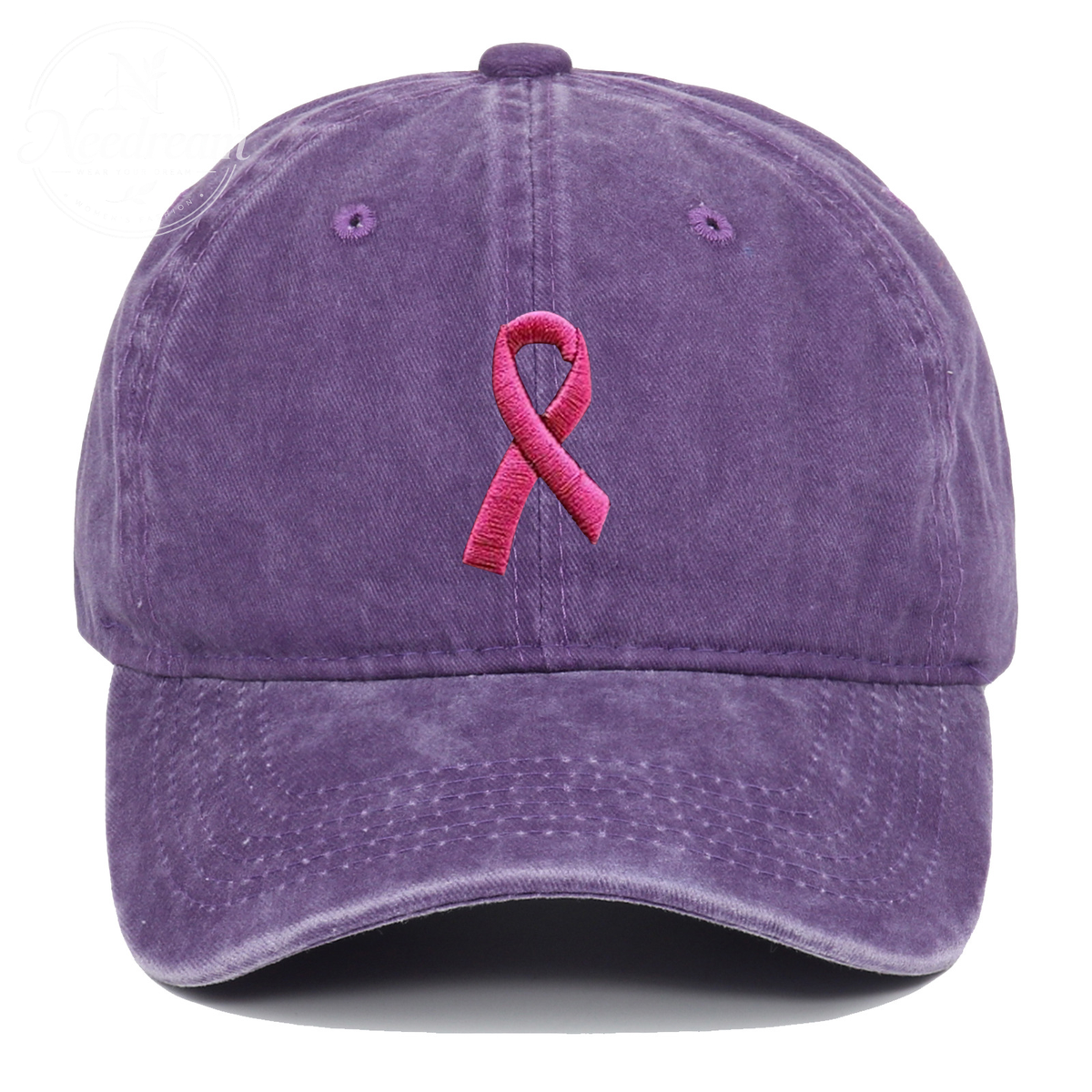 Pink October Breast Cancer Fans Embroidered Hat