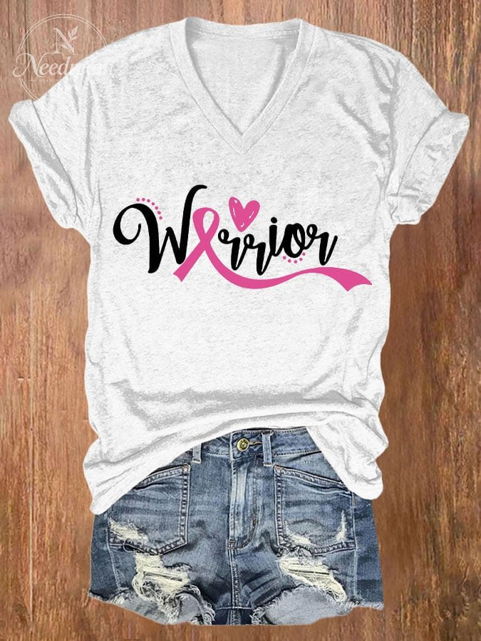 Breast Cancer Women's Casual Printed T-Shirt