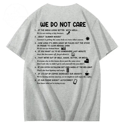 We Do Not Care Club WDNC T-Shirt