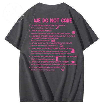 We Do Not Care Club WDNC T-Shirt