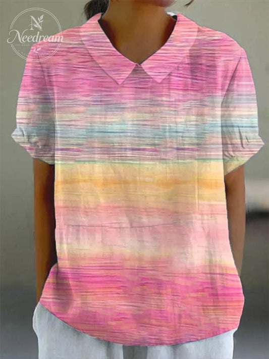 Women's Breast Cancer Awareness Print Casual Shirt