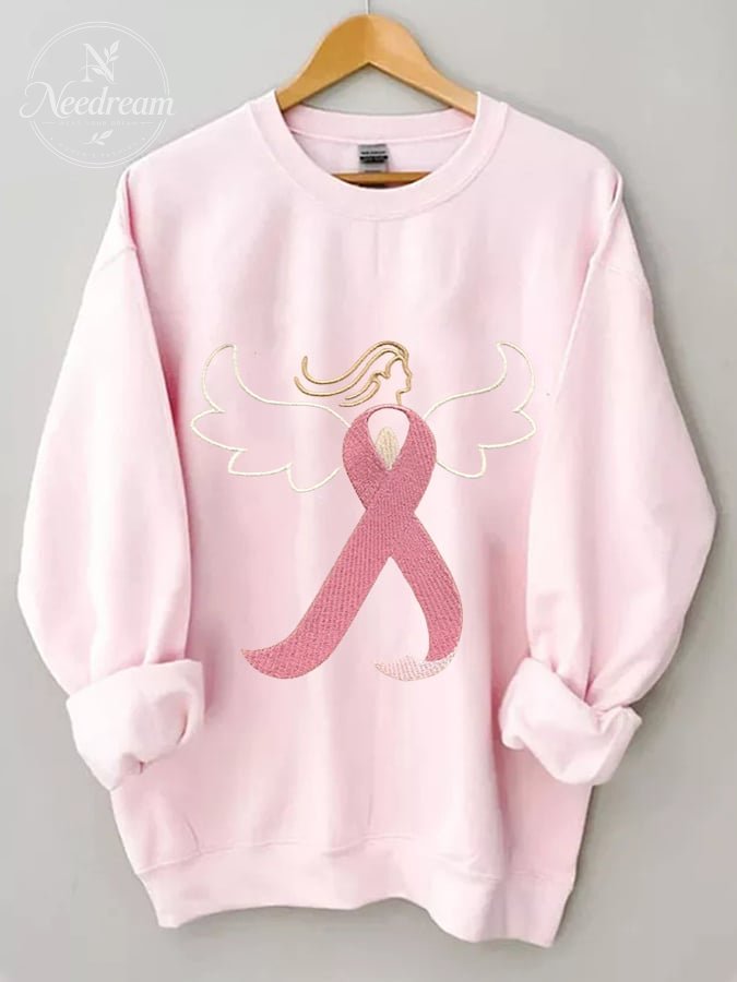 Women's Breast Cancer Awareness Pink Ribbon Sweatshirt