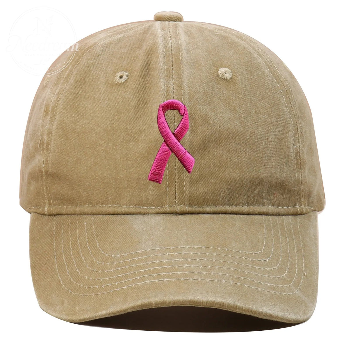 Pink October Breast Cancer Fans Embroidered Hat