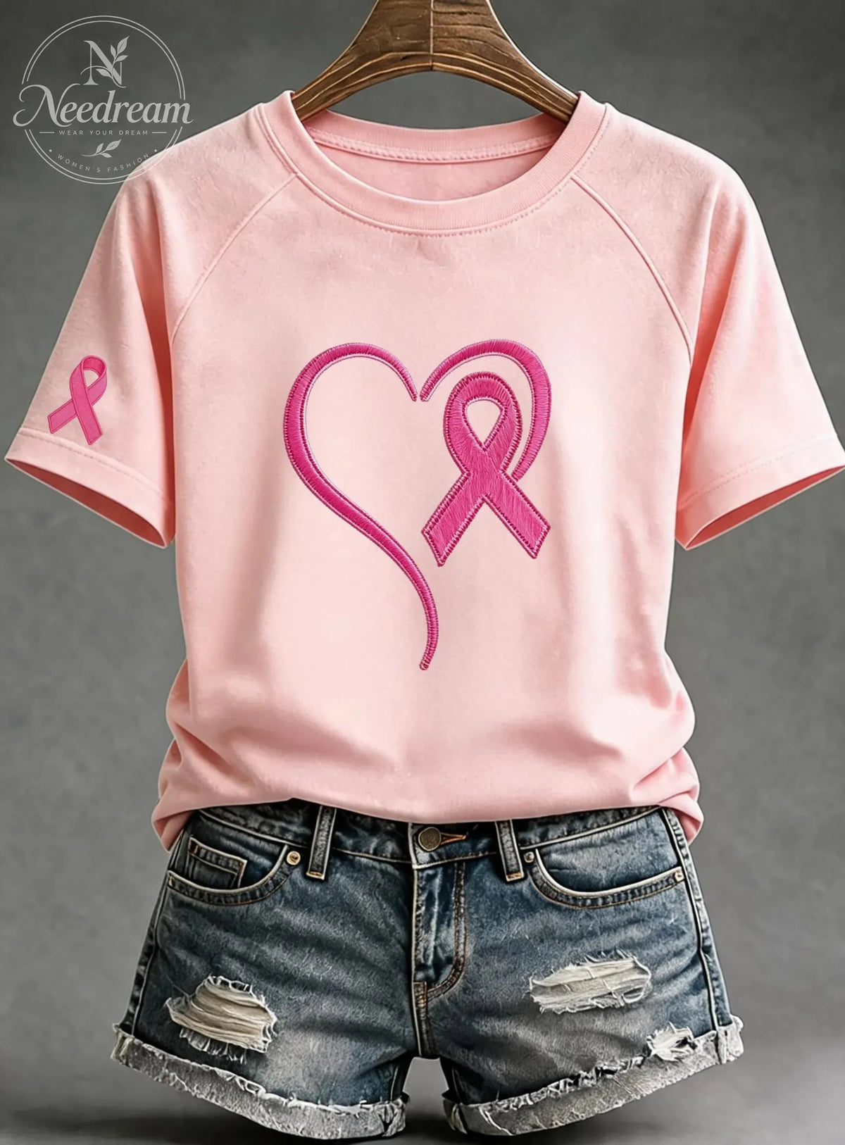 Women'S Breast Cancer Awareness Cotton T-Shirts