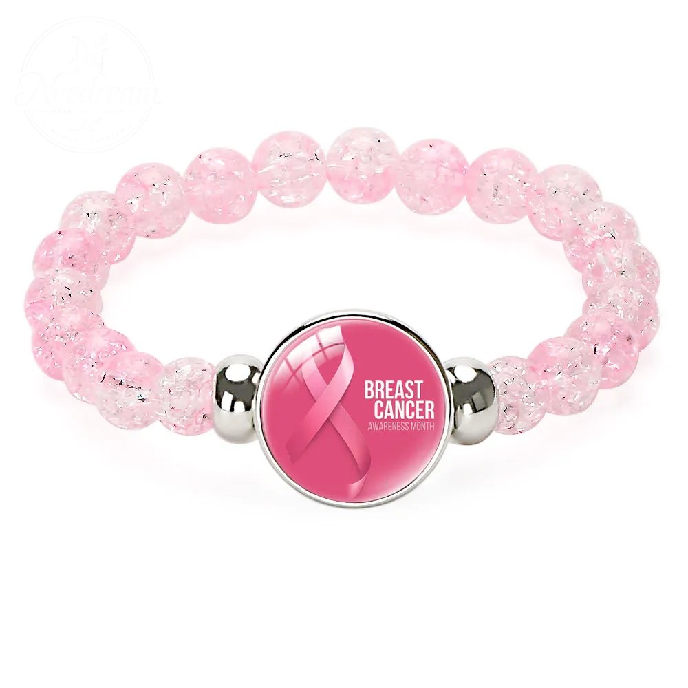 Pink Ribbon Caring Women'S Breast Bracelet
