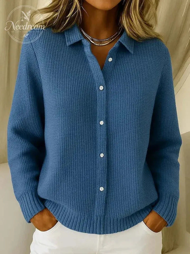 Women'S Casual Comfortable Elegant Buttoned Knit Cardigan