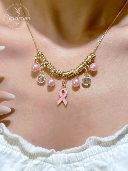 Breast Cancer Awareness Necklace