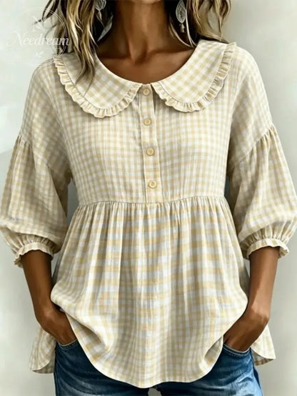 New Arrivals🔥Women’s Casual Gingham Checkered Shirt