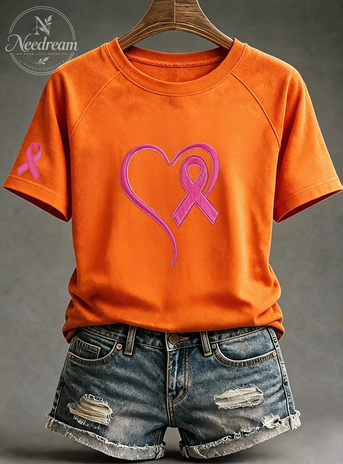 Women'S Breast Cancer Awareness Cotton T-Shirts