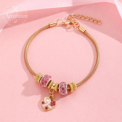 AIDS Breast Prevention Badge Necklace
