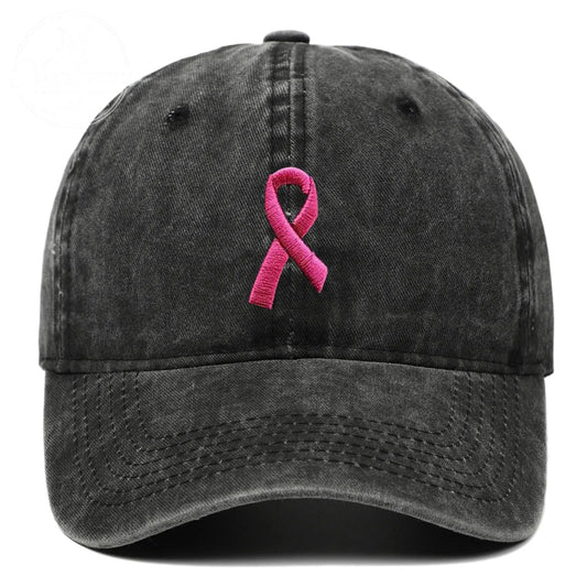 Pink October Breast Cancer Fans Embroidered Hat