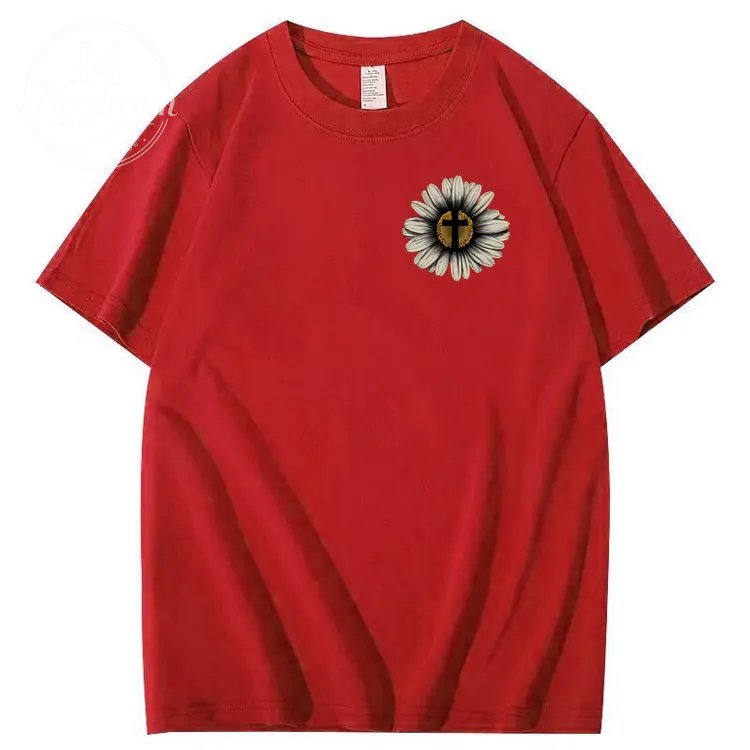 Jesus Saves My Life Pattern100% Cotton T-Shirt