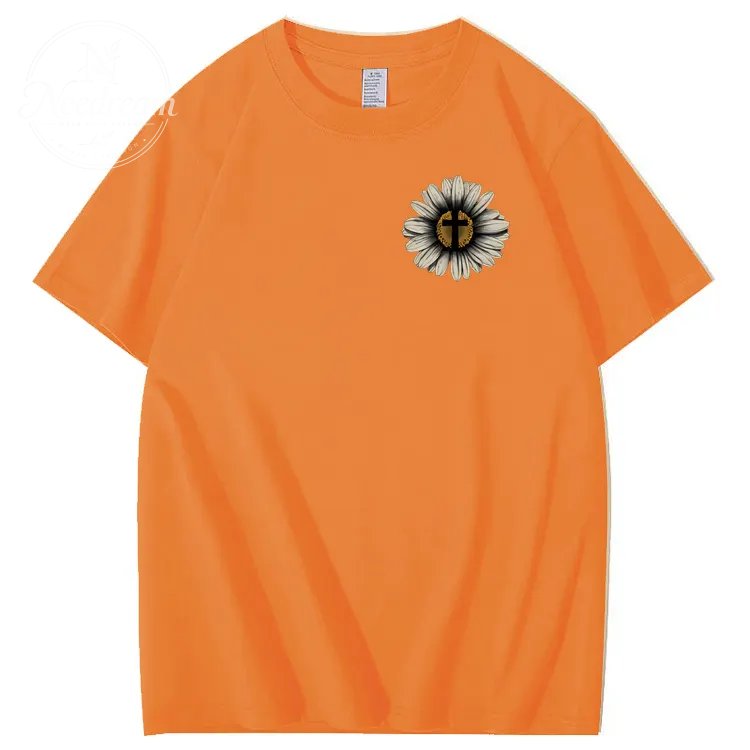 Jesus Saves My Life Pattern100% Cotton T-Shirt
