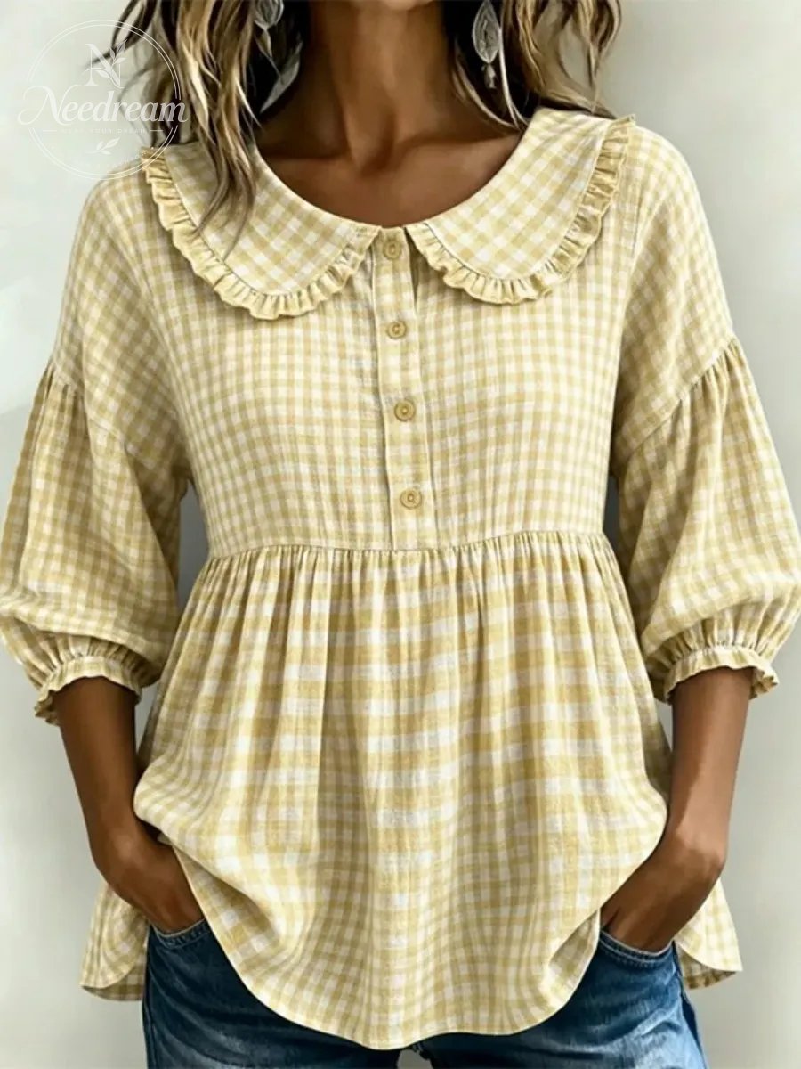 New Arrivals🔥Women’s Casual Gingham Checkered Shirt