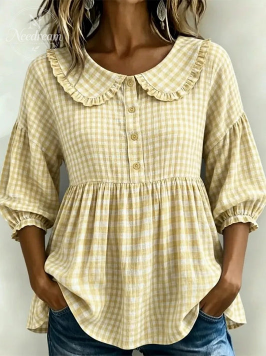 New Arrivals🔥Women’s Casual Gingham Checkered Shirt