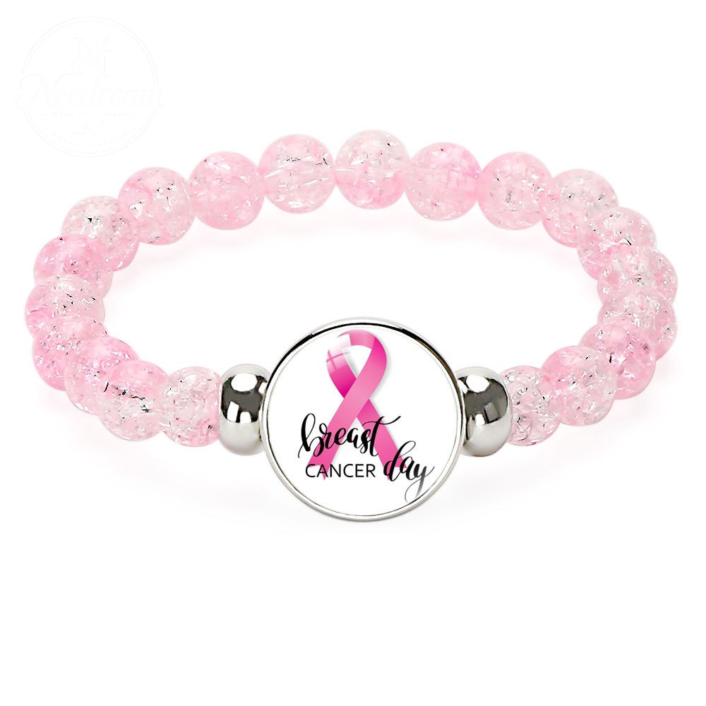 Pink Ribbon Caring Women'S Breast Bracelet